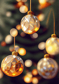 Boules de No&euml;l &eacute;clatantes pour des f&ecirc;tes joyeuses